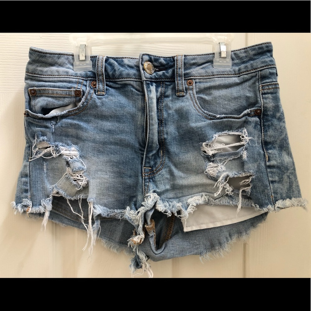 American Eagle Ripped Denim Shorts